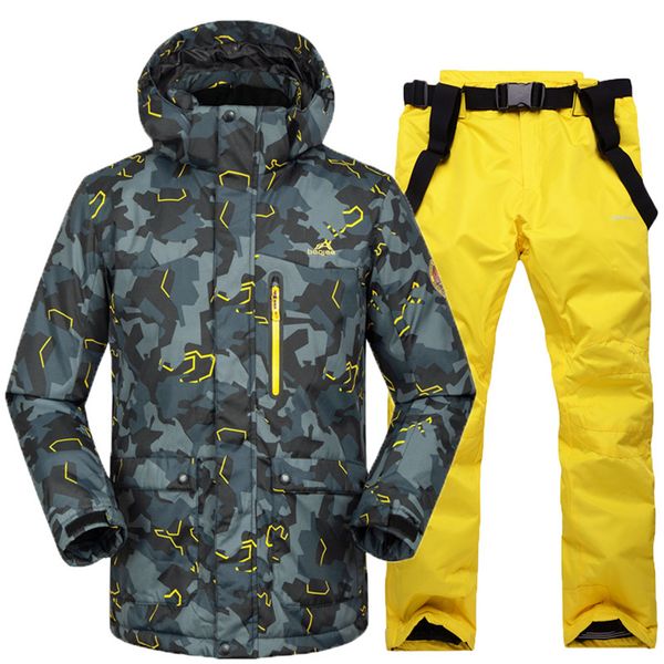 

new ski suit camouflage male suit waterproof windproof breathable thickened thickening veneer of winter skiing