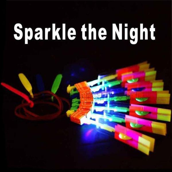 

led arrow вертолет led amazing arrow летящий вертолет зонт с парашютом детские игрушки космический нло свет рождества хэллоуин вспышка игруш