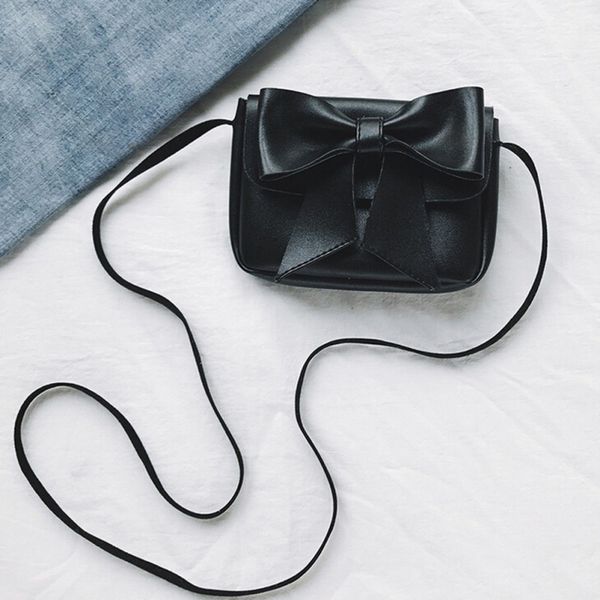 

5 color children fashion handbags casual women girls cute bowknotl leather handbag shoulder bags mini crossbody bag