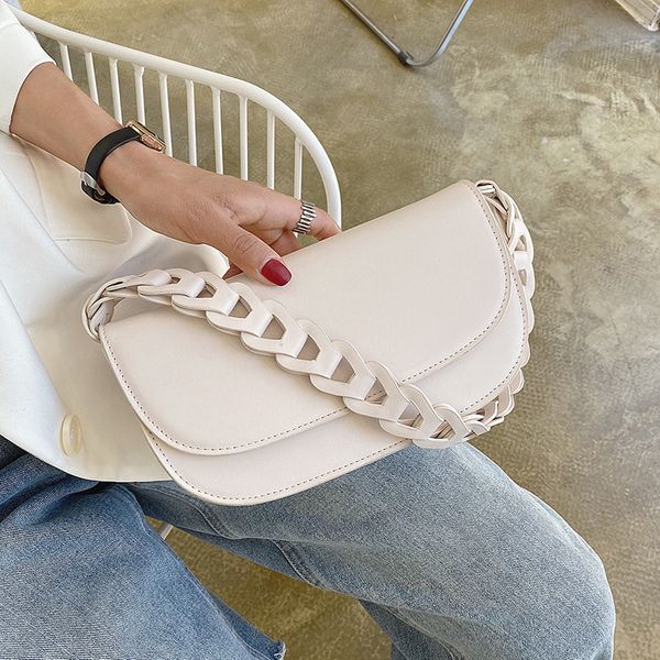 

fashion new summer bags 2020 weave shoulder belt pu leather crossbody bags for women travel small handbags female flap tote bag