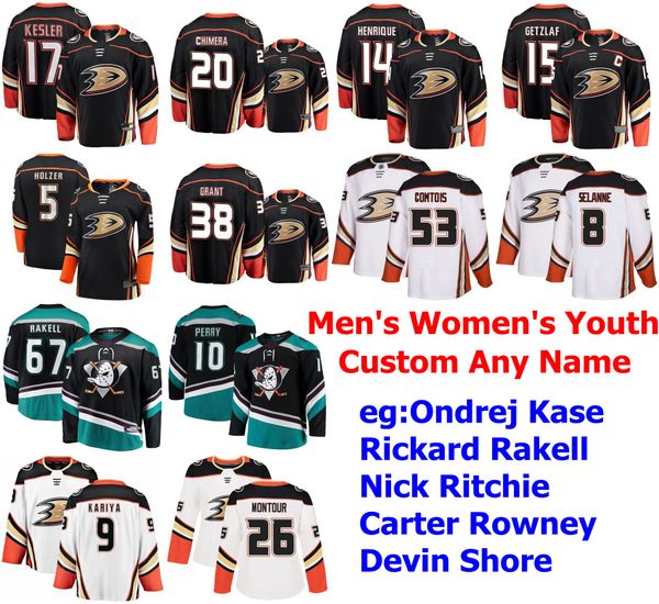 

4xl-6xl anaheim ducks jerseys ondrej kase jersey rickard rakell nick ritchie carter rowney devin shore hockey jerseys custom stitched, Black;red