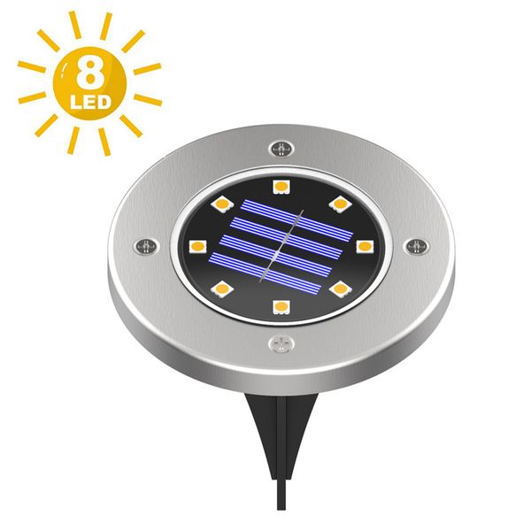 

8leds solar high brightness underground paving light buried lamps led garden lawn light outdoor solar garden light