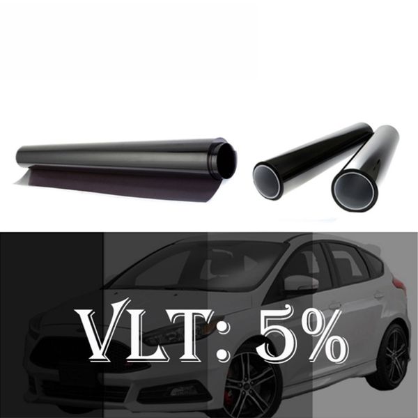 

50cmx152cm car stickers 2ply removable 5% vlt solar control sun protection car glass dyed film