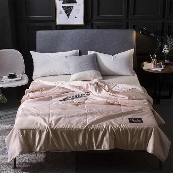 2019 Simulation Silk Summer Quilt King Queen Twin Full Size