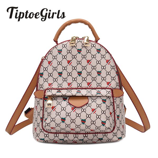 

fashion print summer small backpack for girls design bag casual wild travel backpack college wind student bag