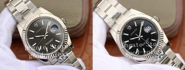 

лучшие мужские автоматические 2824 механизм eta ar завод часы серый синий черный 904l сталь бессрочного мужчины смотреть 116334 superlative1, Slivery;brown