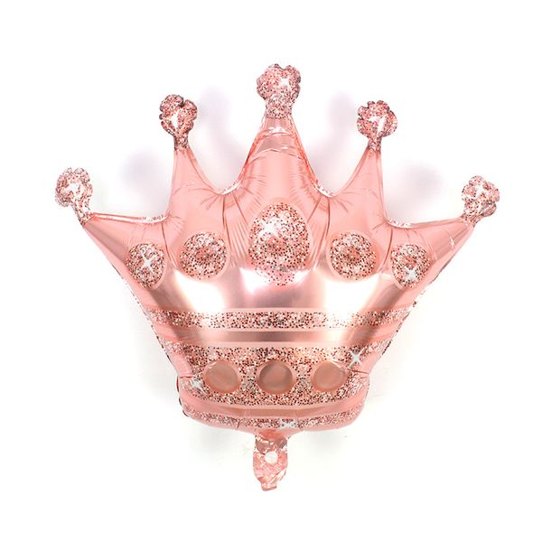

1шт crown фольга воздушные шары baby shower поставки king с днем рождения свадьба розовое золото корона украшения партии принца baloon