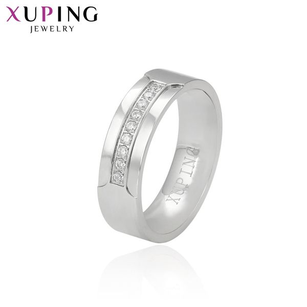 

xuping luxury simple rings popular design charm style for girl women valentine's jewelry gift s76.9-14994, Silver