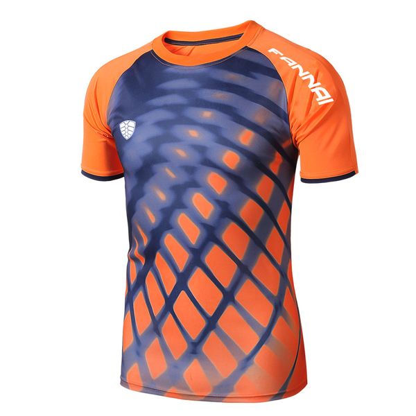 

men's t-shirt quick dry fit short sleeve training active wear athletic t-shirt fitness gym workout, Black;blue