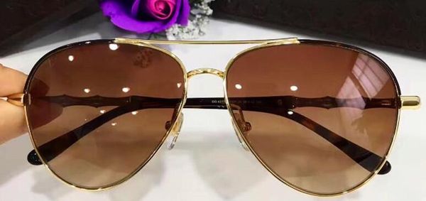 

luxury designer sunglasses classic pilots simple frame bamboo leg anti-uv lens 4 colors to choose with box and dastbag, White;black