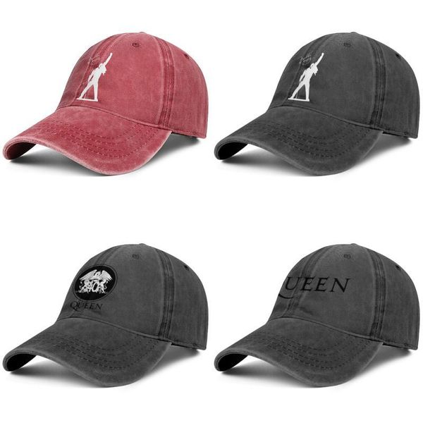 

queen men and women baseball adjustable cowboy hat design cool vintage cute classic cowboy band logo 40 rock band freddie mercury, Blue;gray
