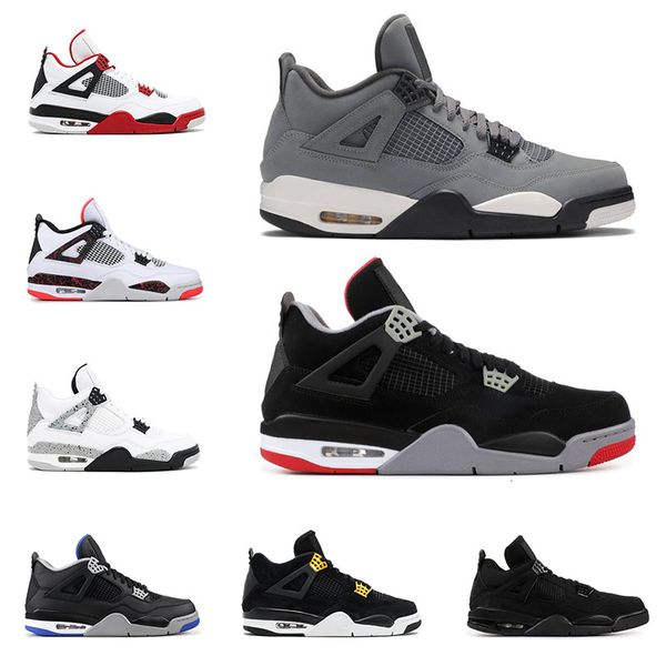 

money bred 4s mens basketball shoes 4 cool grey pale citron pure 2019 oreo white cement alternate wings fashion men sports sneakers