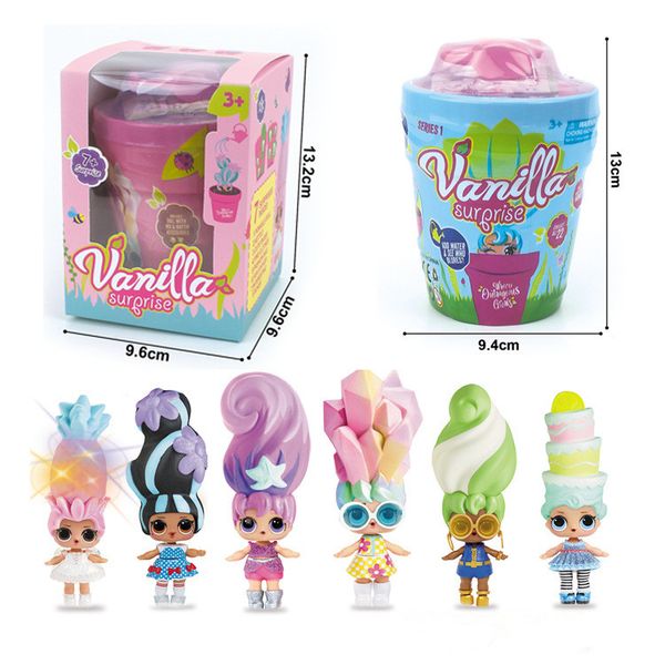 

Blume flowerpot blind box urpri e toy doll with led light watering will hair magic toy for children kid girl chri tma gift dhl free