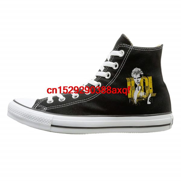 

high-canvas shoes sneaker billy scream idol casual walking shoes for mens womens, Black