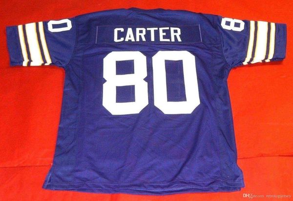 

retro #10 cris carter custom mitchell & ness jersey purple mens stitching s-5xl,6xl football jerseys running, Black;blue