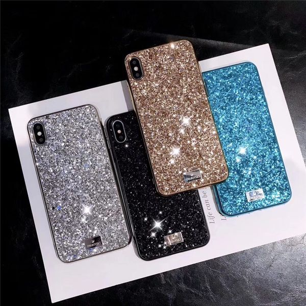 

Премиум bling swan Luxury Diamond Rhinestone блеск телефон чехол для iPhone XR XS MAX X 8 7 6 xsmax XR обложки