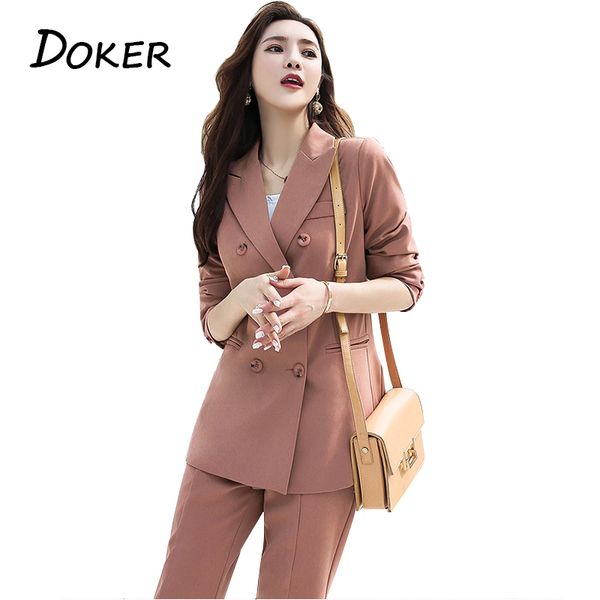 

fashion elegant work business pants suits for women single breasted blazer jacket and shorts two-piece set female office uniform, White;black