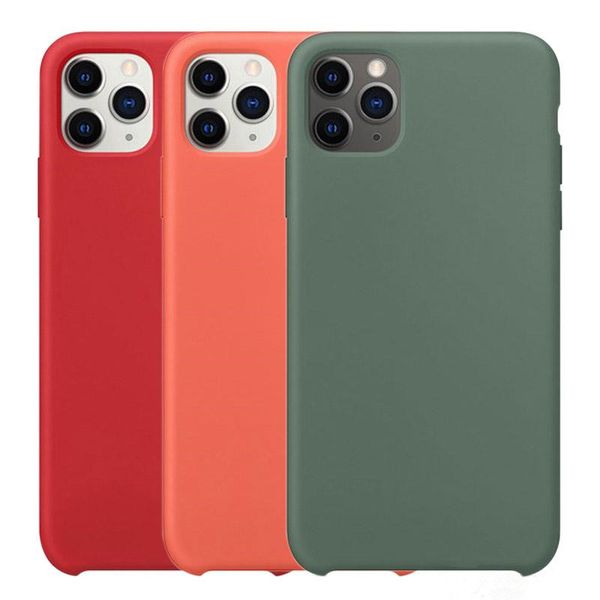 

silicone case for iphone 11 pro max 11pro mobile phone shell luxury silky soft-touch cover for iphone 11