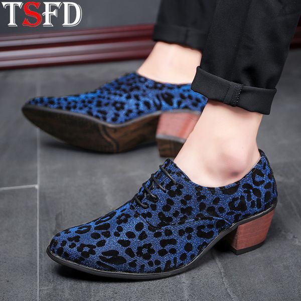 

pointed leather shoes men sneakers fashion mens casual shoes loafers for men oxford blue leather platform wedge y11, Black