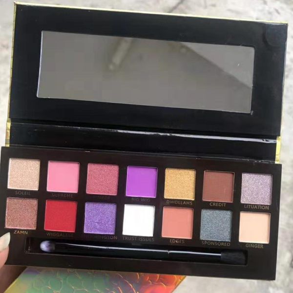 

2019 new eye makeup aina eye hadow palette 14 color crocodile himmer matte eye hadow palette hip