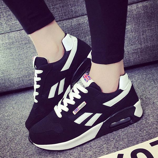 

baideng women air cushion running shoes height increasing sneakers colorful stylish sport shoes breathable trainers