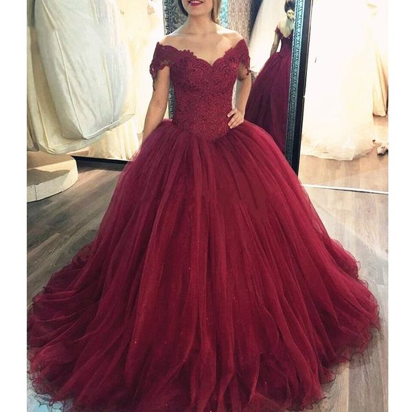 

custom made fairy ball gown off-shoulder tulle lace luxery prom party dress wedding evening gown vestido de festa, White;black