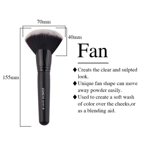 

professional makeup nylon large fan blush face powder foundation fluffy brush cosmetic tool 10704