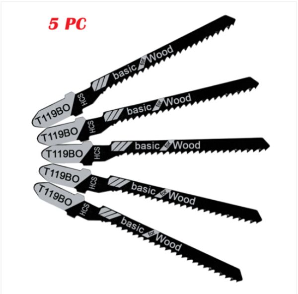 

wholesales 5pcs 3'' 12tpi carbon steel t-shank jigsaw blade fits cutting wood osb