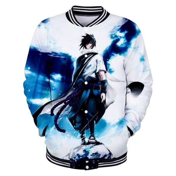 

классический аниме наруто 3d куртка мужчины / женщины 2019 harajuku популярные мальчик / девочка японский бейсбол носить 3d наруто куртка, Black;brown