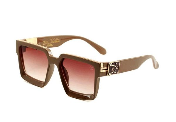 

lv louis vuitton sunglasses mens retro wood sunglasses mens and womens lens frameless brand designer driving glass, Black