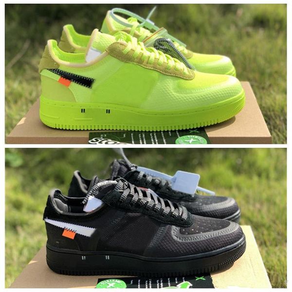 

2019 new mens forces volt 2.0 green running shoes black warrior off sport casual skateboard shoe women, with box extra laces