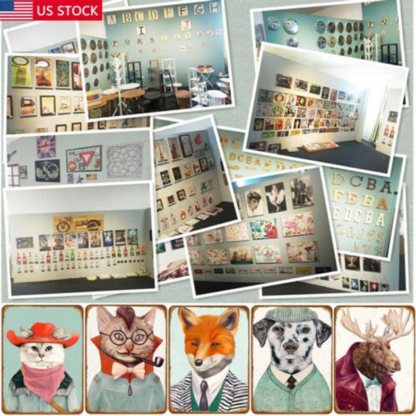 

retro art metal tin вход плакат налет бар паб-клуб кафе home plate декор стены