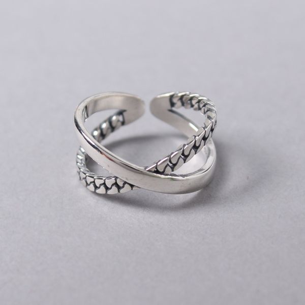 

japanese and korean style women's cool ring cross border europe and america popular ornament boutique-style hand accessories a g, Silver