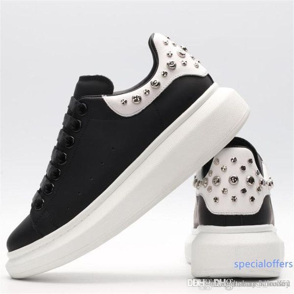 

men casual shoes men casual shoe sneakers mens trainers luxury designer fashion sneakers casual leather shoes a01, Black