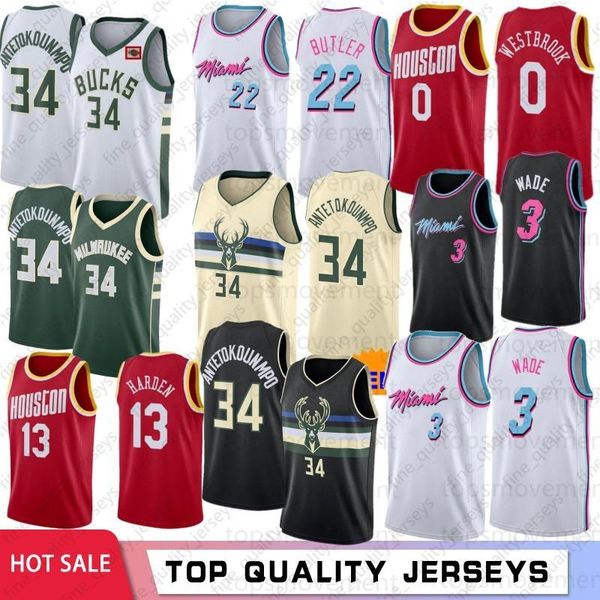 

Яннис Адетокунбо колледж 34 НБА мужчины баскетбол кофта 3 Дуэйн Уэйд Джимми Батлер 22 0 Рассел Уэстбрук, Джеймс Харден 13 акций