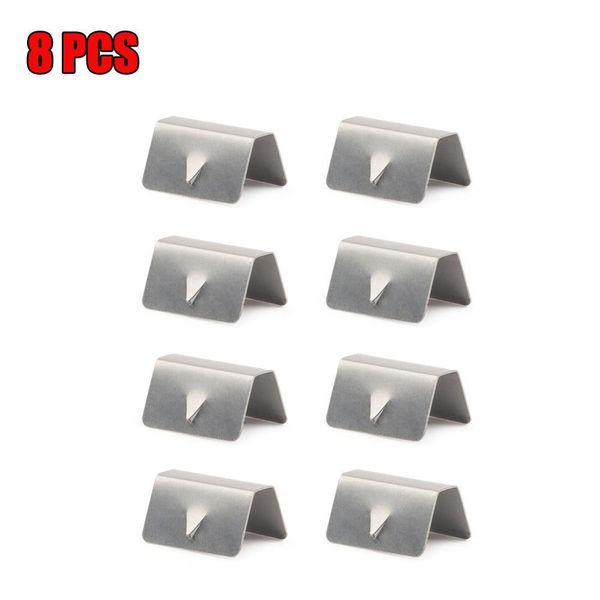 

adeeing 8pcs/set wind rain deflector clips channel metal retaining stainless steel clips for heko g3 sned clip