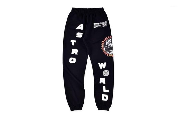 

travis scoastroworld pants men cactus jack festival globe streetwear letters joggers travis scosweatpants1, Black