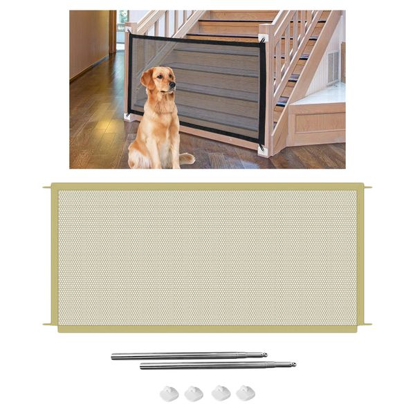 

Folding Pet Gate Kids Baby for The House Providing a Safe Enclosure to Play and Rest, 2 Sizes Optional