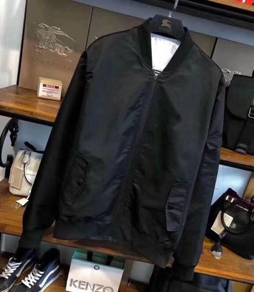 

designer jackets fashion tide windbreakers 2018 new arrival autumn coat long sleeve casual mens jackets 1757 size s-2xl, Black;brown