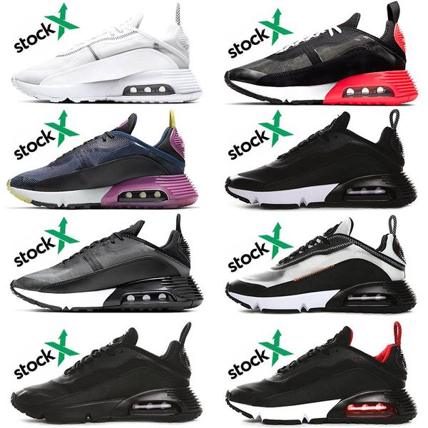 

2090 running shoes new black grape bred clean green pn dust pure platinum stock x nk mens womens designer sneakers, White;red