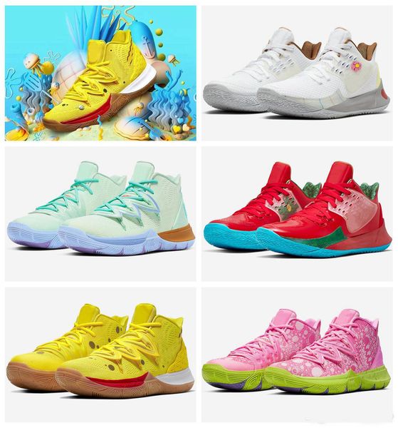 

Оптовые продажи 2019 Мужчин Kyrie 5 5s V patrick stars Squidward Баскетбольные кроссовки Nickelodeon 20-я