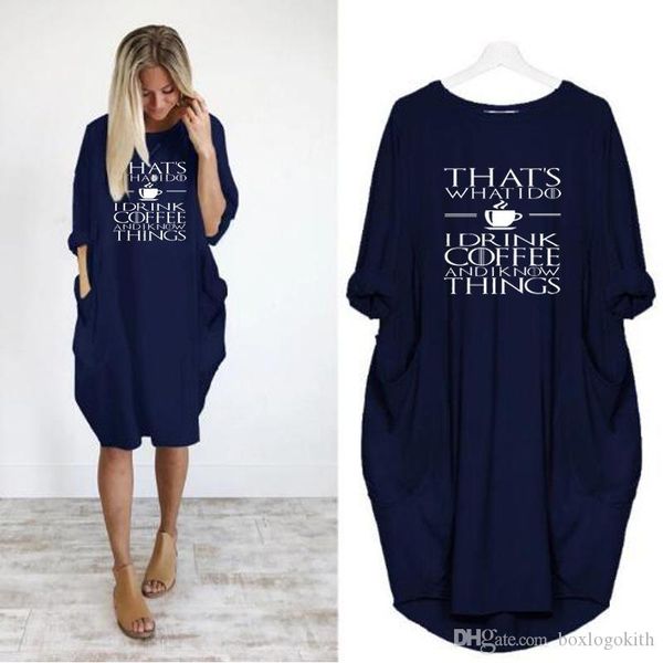 

women plus size dresses letter printed autumn casual loose long sleeved crew neck dresses fashion women dresses, Black;gray