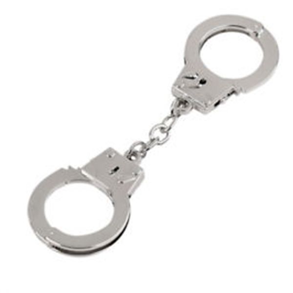 

silver mini уникальные металлические украшения наручники кольцо моделирование fabala держатель ключа брелок брелок