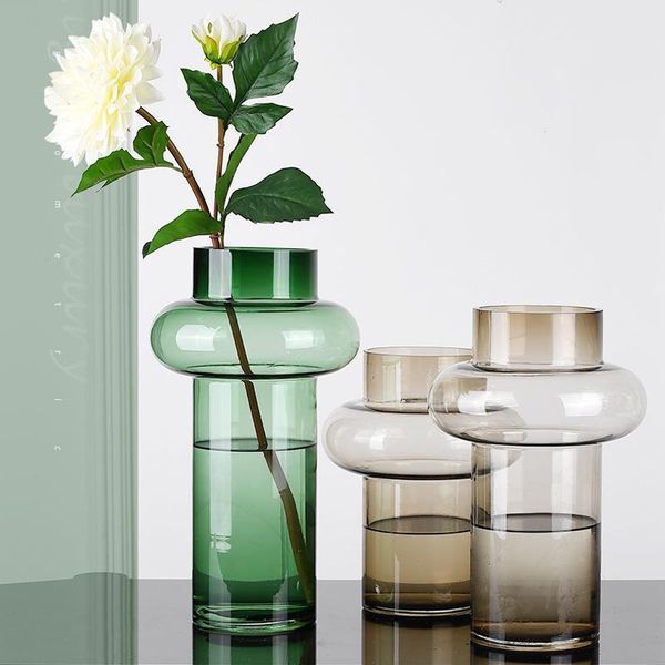 Nordic Home Decor Accessories Ornaments Glass Flower Vase