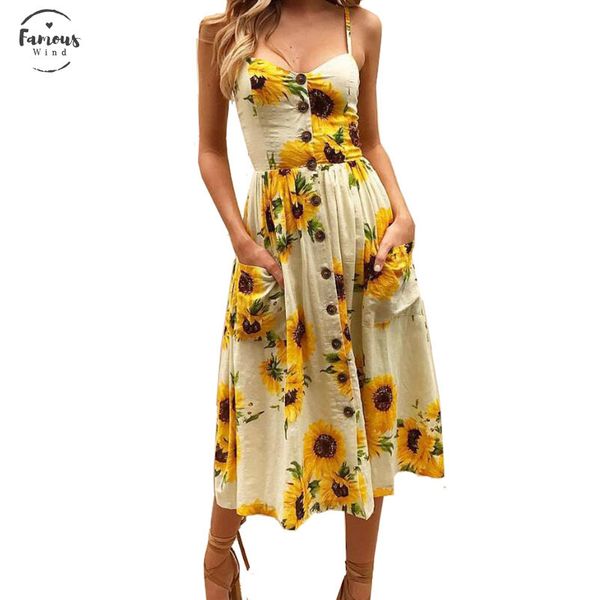 

ladies print floral long boho bohemian beach summer dress women sundress v neck natural sleeveless strap maxi vintage dress vestido, Black;gray