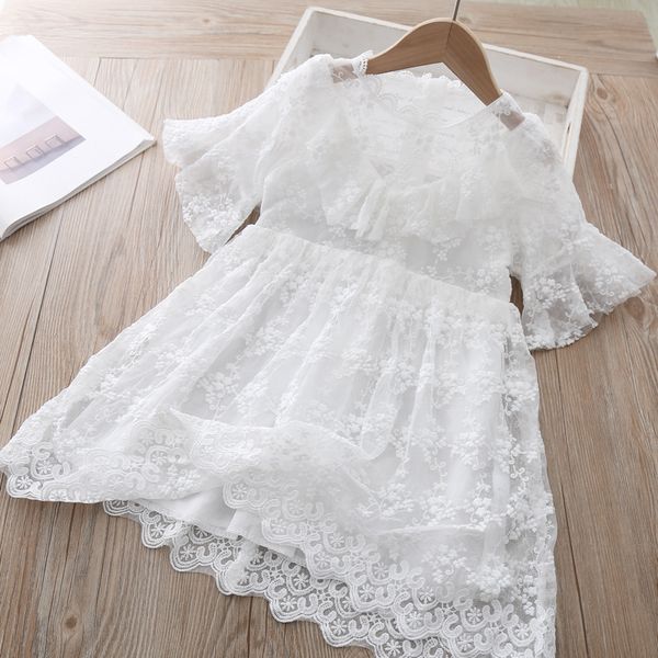 

2020 летние девушки кружева принцесса платье детская одежда, Red;yellow