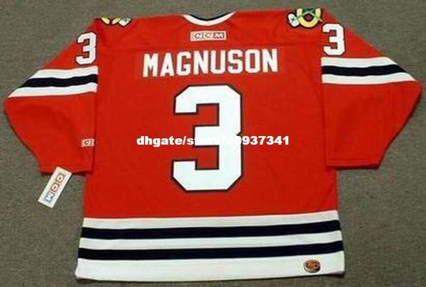

wholesale mens keith magnuson chicago blackhawks 1977 ccm away retro hockey jersey, Black;red