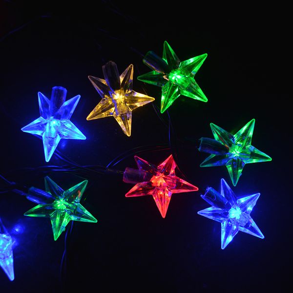 

2 метра 20 led star light строка мерцание гирлянда с батарейного питанием рождества лампы праздник партия свадебной декоративная гирлянда