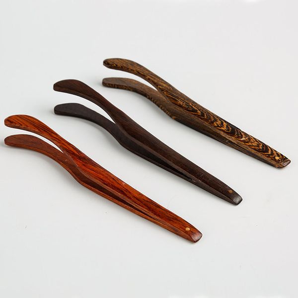 

kongfu tea wooden tea clip food toast salad tongs tea tweezer tools