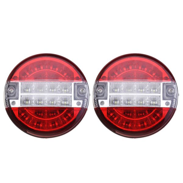 

2 pcs 20 led truck tail light sbrake reverse lamp for 24v vehicles trailer caravan